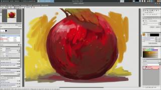 AZPainter 2  Water Brush test I [upl. by Ytoc]