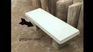 Possible Concrete Bench Damage  Landscaping Products [upl. by Josephson]