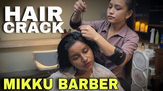 Mikku Barber Head Massage Hair Cracking Neck cracking Back massage to get Relief from body Pain [upl. by Niemad]