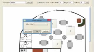 Floreant POS Floorplan and Table Setup [upl. by Noiemad]