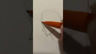 Side profile tutorial art drawing [upl. by Ruffi166]