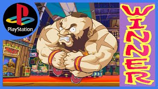 Pocket Fighter PS1 Zangief Arcade Mode PlaythroughLongplay [upl. by Buddie]