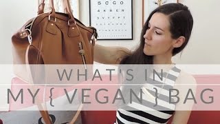 Whats In My Vegan Bag [upl. by Lerraf]