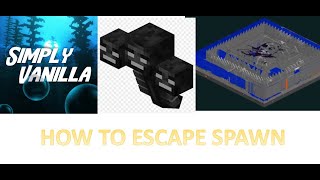 How to escape spawn on Simply Vanilla Minecraft anarchy server 1201 [upl. by Carmita]