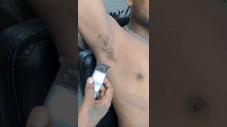 Underarms Shave With Trimmer For Boys underarmcare shorts shortvideo barber salon [upl. by Sexela34]