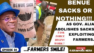 BENUE SACKS OR NOTHING As Gov Alia Task Force on exploiting sacks begins work…Farmers react [upl. by Anyer699]