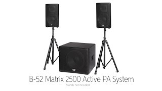 B52 Matrix Active PA System by Sweetwater Sound [upl. by Layman]