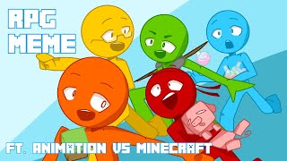 RPG Meme  FANMADE Alan Becker Animation vs Minecraft [upl. by Ninette]