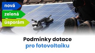 Podmínky dotace u fotovoltaiky [upl. by Asilef31]