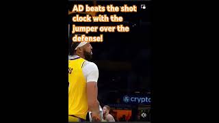 AD beats the shot clock with the jumper over the defense 👀 MINLAL  Live on TNT nbahighlights [upl. by Farron685]