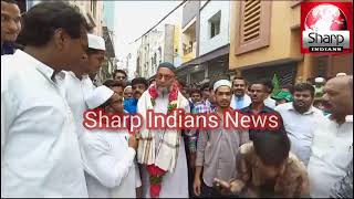 Asaduddin Owaisi holds Door to Door Election Canvassing at Kishan Bagh Asad Baba Nagar [upl. by Mic70]