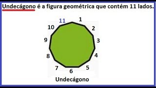 Undecágono Qual é o número de diagonais de um Undecágono [upl. by Cohn315]