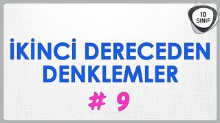 İkinci Dereceden Denklemler 9  Karmaşık Sayılar 4  10 Sınıf  yeni müfredat [upl. by Hgieleak119]