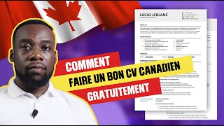 Comment faire un bon CV canadien 🇨🇦 2024 Astuces amp modèles gratuits à télécharger [upl. by Roseanna238]