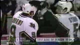 Mike Modano 503rd recordbreaking goal Predators Mar 17 07 [upl. by Olyhs]