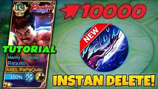 NEW ITEM FOR PAQUITO TO DELETE 1 HIT ENEMIES  PAQUITO BEST BUILD 2024  MLBB [upl. by Kalli]