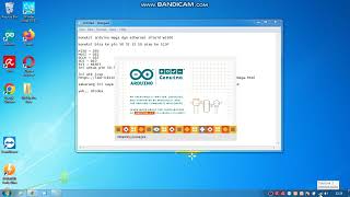 Arduino Mega 2560 with Module Ethernet Shield W5500 [upl. by Akinahc852]