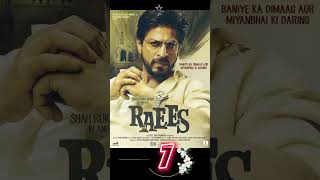 Top 10  superhit blockbuster  movies of  sharukhan shortsfeed bollywood trending [upl. by Alric]