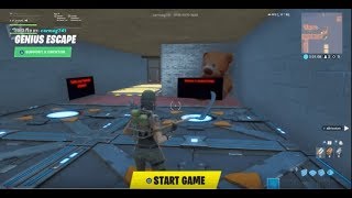 How to complete GENIUS ESCAPE by Carmag741  Code 413550705648  Fortnite Creative [upl. by Ambros]