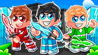 Adopté a Mi Propia Familia de POWER RANGERS en Roblox [upl. by Dnalram]