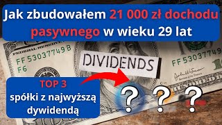 Jak budować dochód pasywny inwestując dywidendowo Moja droga  plany na przyszłość [upl. by Aneez142]