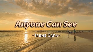 Anyone Can See  KARAOKE VERSION  as popularized by Irene Cara [upl. by Yaned]