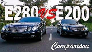 REVIEW Singkat Perbedaan Mercedes Benz W211 E280 7G amp E200 Kompresor Sebelum beli wajib nonton [upl. by Nemrac]