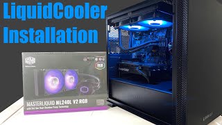 How to Install a Water Cooler in your PC MasterLiquid ML240L V2 RGB [upl. by Cordelia702]