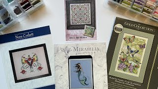 Flosstube 6  Mirabilia amp Ink Circles New StartsI have cross stitch startitis [upl. by Meng]