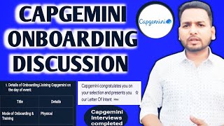 Capgemini OnboardingJoining Imp Talks  Dec Month Mass Onboarding  Loi UpdateCandidates Timelines [upl. by Yenahc318]