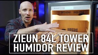 Zieun 84L Electric Tower Humidor Review [upl. by Gallagher]