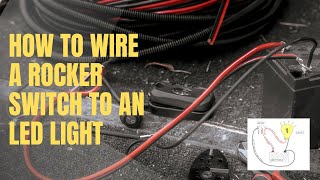 How To Wire A 3 Prong Rocker Switch To LED Lights  Basic Wiring for 12v Accessories [upl. by Alliuqat751]