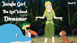 JUNGLE GIRL amp THE LOST ISLAND OF THE DINOSAUR Part4  Cartoon for kids  Cine Kids 2022 [upl. by Akins629]