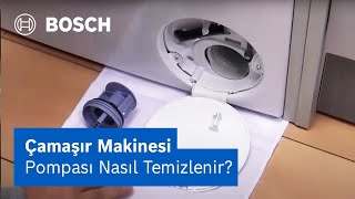 Çamaşır Makinesinin Pompa Tıkanıklığı Nasıl Giderilir  Bosch Home Türkiye [upl. by Aizan]