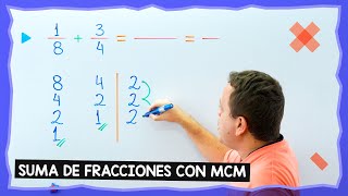 Suma de fracciones con mínimo común múltiplo MCM [upl. by Rianna]