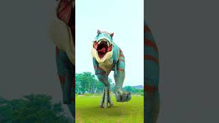 TRex Dinosaur Superhero Fight in Jurassic World jurassicworld dinosaur [upl. by Itsirk]