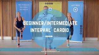 Beginnerintermediate interval cardio workout  Cardio starter 2 [upl. by Leirej]