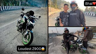 Loudest Z900 in sunder nagar 😱💥 bhut Acha laga bhai ke sath mil kar 15lakh arrow exhaust 😍 [upl. by Nomzed]