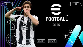 eFootball 25 Ppsspp  New Patch  Fix Kits UCL 2425  Update Stadium Shaders amp Texture HD [upl. by Bow]