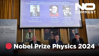 🔴 2024 Nobel Prize in Physics Announcement from Stockholm  No Comment [upl. by Naz]