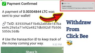 How to withdraw from click bee bot Earn money online [upl. by Euf930]