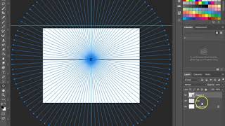 Creating One Point Perspective Drawing In Photoshop [upl. by Enoj952]