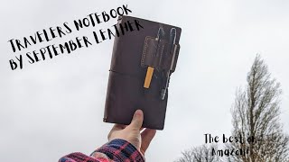 Travelers Notebook by September Leather 4 Month On Best on Amazon [upl. by Turnbull197]