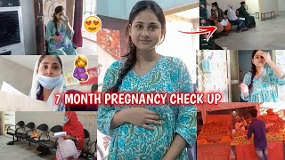 My 7 month pregnancy check up amp life update 🤰  weight bada ya nhi 🤷‍♀️ the Zara world [upl. by Mic]