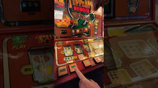 classic tuppenny nudger fruit machine [upl. by Esaertal]