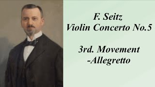 Seitz Concerto No5 Op22 3rd Movement in DMajor [upl. by Leinoto]