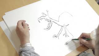 Quentin Blake draws a Hornswoggler [upl. by Lanos]