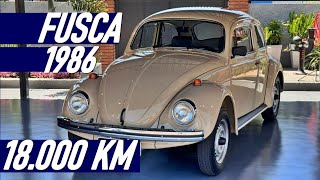 Fusca 1600 ANO 1986 Bege Vime COM APENAS 18000 KM [upl. by Deerc63]