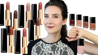 CHANEL FALL 2022 Rouge Allure LIPSTICKS amp NAIL POLISHES SWATCHED All shades [upl. by Retlaw]