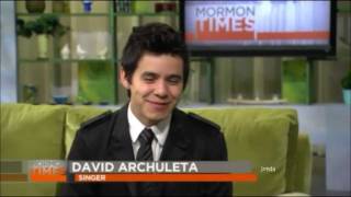 4222 David Archuleta  KSL5 MormonTimes Media Blitz aired 27 Nov 2011 [upl. by Duston]